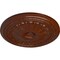 Ekena Millwork Alexa Ceiling Medallion (Canopies up to 2 7/8"), 20 1/2"OD x 1 7/8"P, Burnished Mahogany Crackle CM20ALBMC - alternate 2
